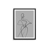 Abstract Woman II - Grey - D'Luxe Prints