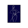 Abstract Woman II - Navy Blue - D'Luxe Prints