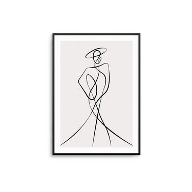 Abstract Woman III - Beige - D'Luxe Prints