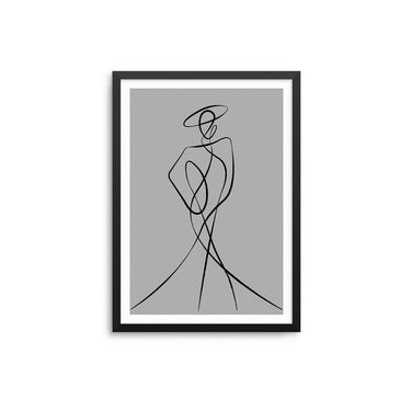 Abstract Woman III - Grey - D'Luxe Prints