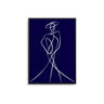 Abstract Woman III - Navy Blue - D'Luxe Prints