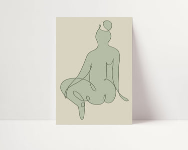 Abstract Woman Lines II - D'Luxe Prints