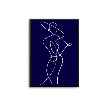 Abstract Woman - Navy Blue - D'Luxe Prints