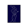 Abstract Woman - Navy Blue - D'Luxe Prints