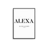 Alexa, Do The Laundry Poster - D'Luxe Prints