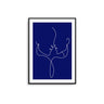 Almost Kiss - Navy - D'Luxe Prints