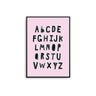 Alphabet - Pink - D'Luxe Prints