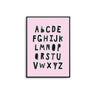 Alphabet - Pink - D'Luxe Prints