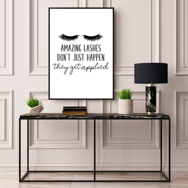 Amazing Lashes Don't Just Happen - D'Luxe Prints