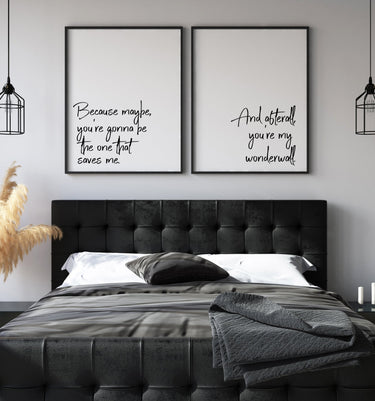 And Afterall You're My Wonderwall Set - D'Luxe Prints