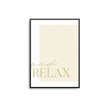 And Relax II - Beige | Gold - D'Luxe Prints