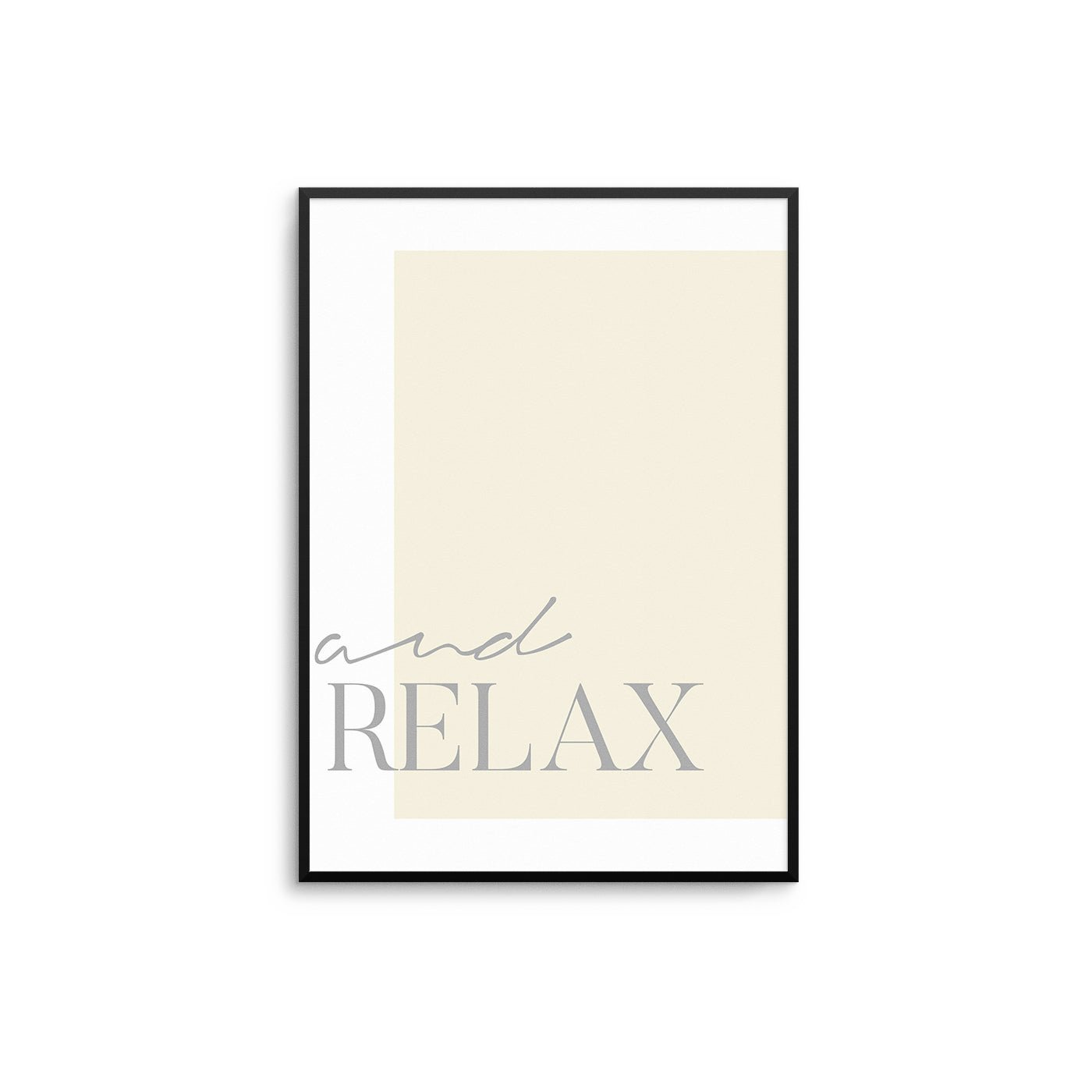 And Relax II - Beige | Grey - D'Luxe Prints