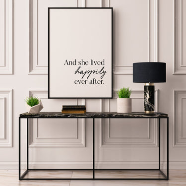 And She Lived Happily Ever After - D'Luxe Prints