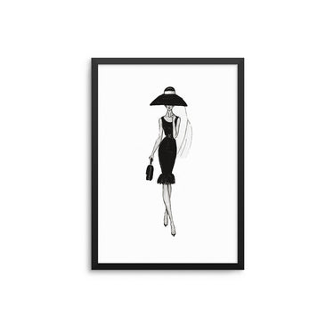 Audrey Hepburn Monochrome - D'Luxe Prints