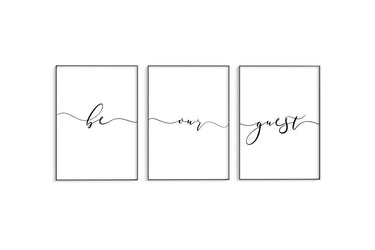 Be Our Guest Trio II Set - D'Luxe Prints