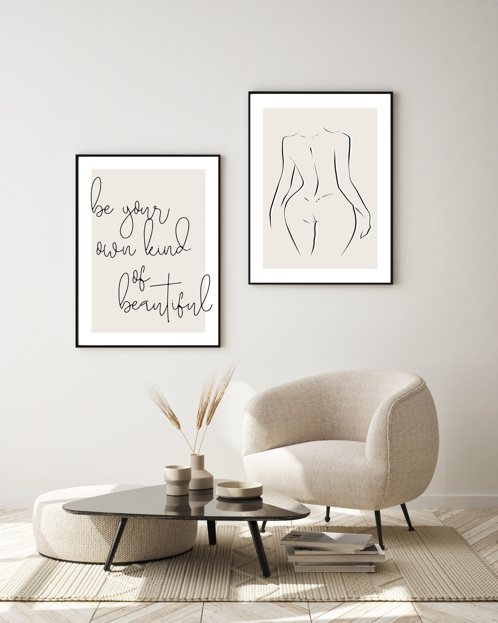Be Your Own Kind Of Beautiful | Naked Set - D'Luxe Prints