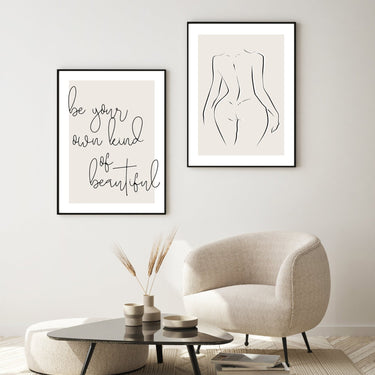 Be Your Own Kind Of Beautiful | Naked Set - D'Luxe Prints