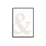 Beige Ampersand - D'Luxe Prints
