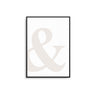 Beige Ampersand - D'Luxe Prints