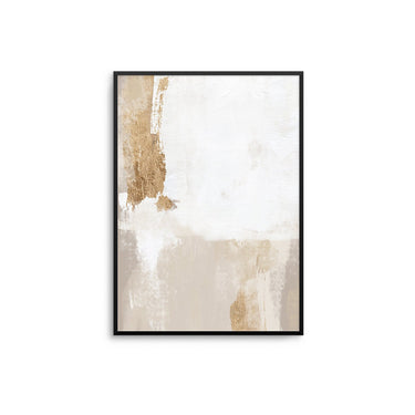 Beige And Gold Abstract III - D'Luxe Prints
