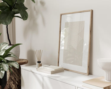 Beige Geo Arch Poster - D'Luxe Prints