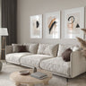 Beige Gold Abstract Trio Set - D'Luxe Prints