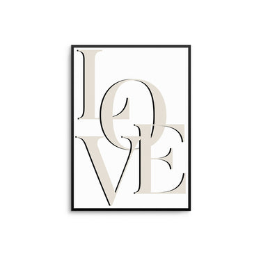 Beige Love II - D'Luxe Prints