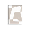 Beige Margo Abstract Poster - D'Luxe Prints