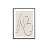 Beige Naked Lines II Poster - D'Luxe Prints