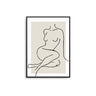 Beige Naked Lines Poster - D'Luxe Prints