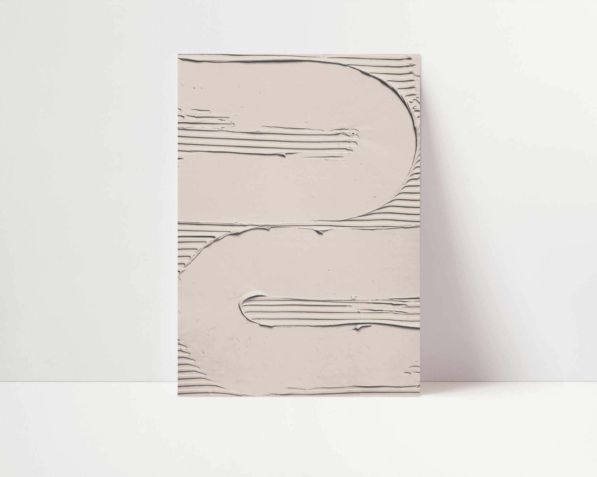 Beige Textured Plaster III - D'Luxe Prints