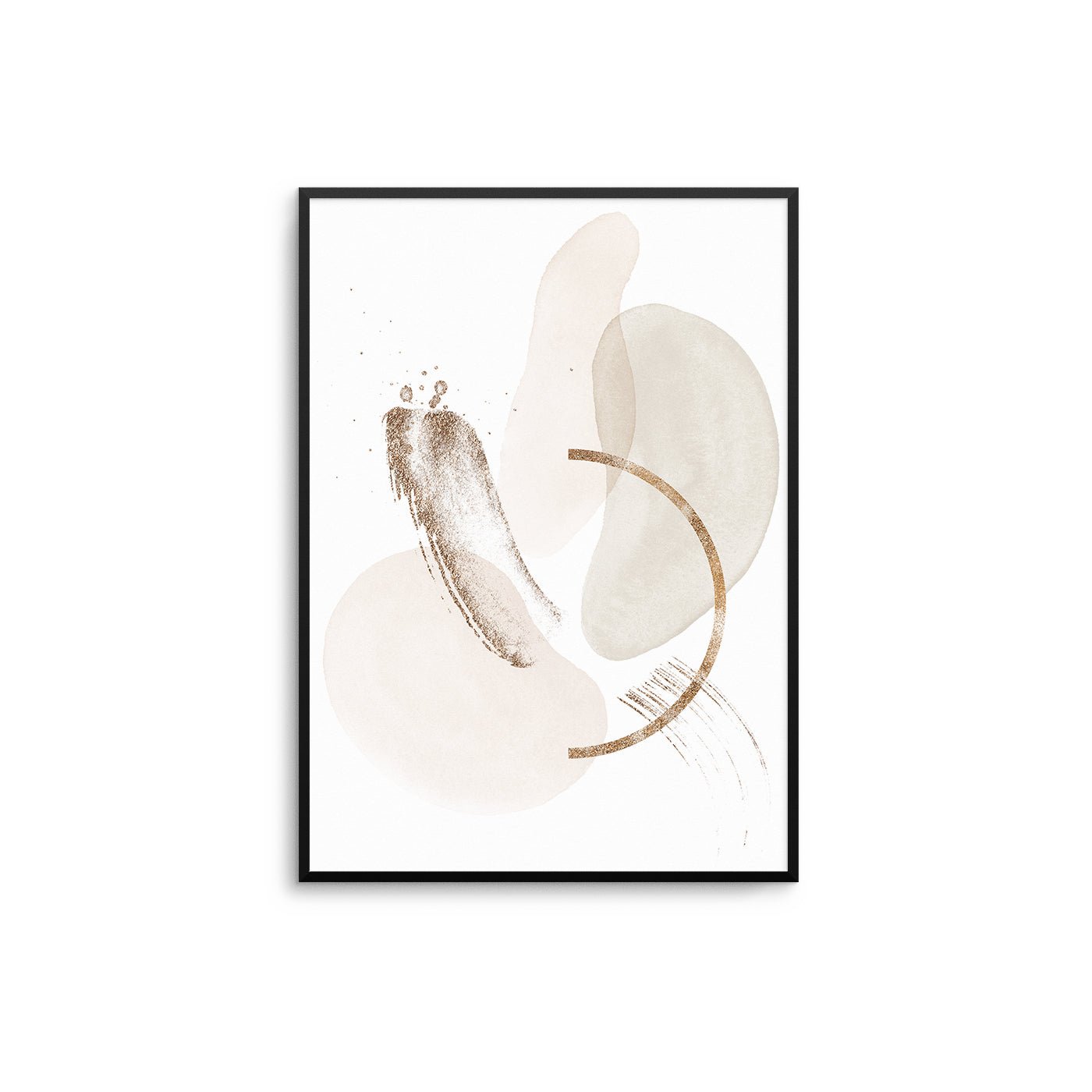 Beige Watercolour Abstract - D'Luxe Prints