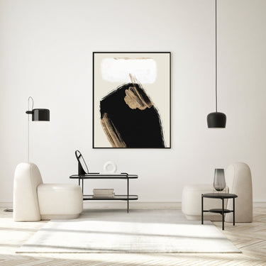 Black And Gold Strokes II - D'Luxe Prints