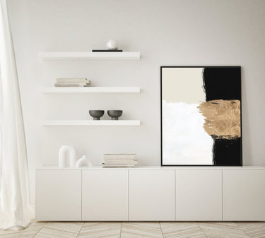 Black And Gold Strokes III - D'Luxe Prints