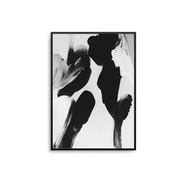 Black and White Abstract Paint I - D'Luxe Prints
