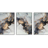 Black Gold Ink Abstract II Trio Set - D'Luxe Prints