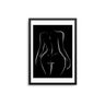 Black Naked Outline - D'Luxe Prints