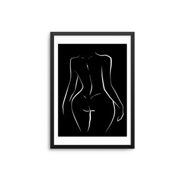 Black Naked Outline - D'Luxe Prints