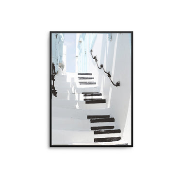 Black Steps Santorini - D'Luxe Prints