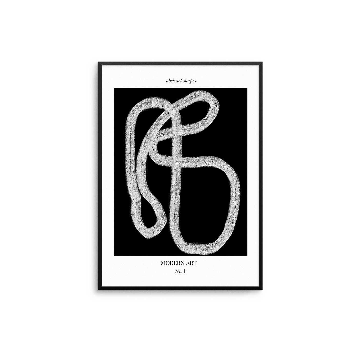 Black White Abstract Line I - D'Luxe Prints