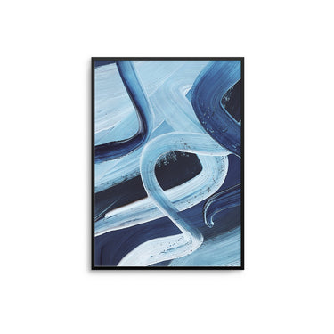 Blue Abstract Swirl I - D'Luxe Prints