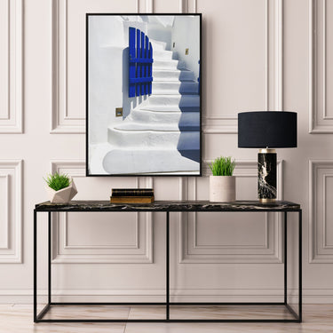 Blue Gate To Santorini - D'Luxe Prints