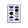 Blue Geo Shapes Poster - D'Luxe Prints