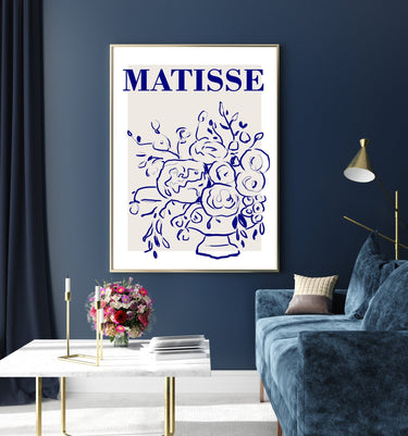 Blue Matisse Botanical - D'Luxe Prints