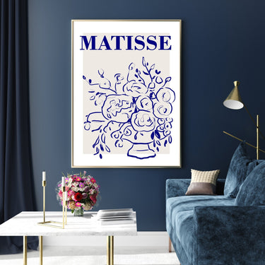 Blue Matisse Botanical - D'Luxe Prints