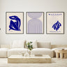 Blue Matisse Rain Trio Set - D'Luxe Prints