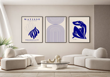 Blue Matisse Rain Trio Set - D'Luxe Prints