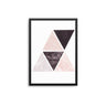 Blush Black Grey Marble Geometric - D'Luxe Prints
