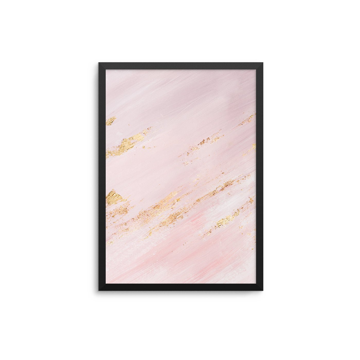Blush Gold Flakes Abstract - D'Luxe Prints