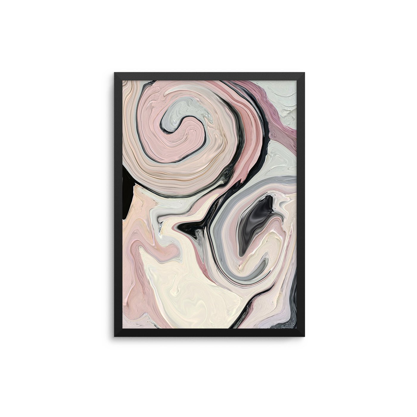 Blush Grey Marble Abstract - D'Luxe Prints